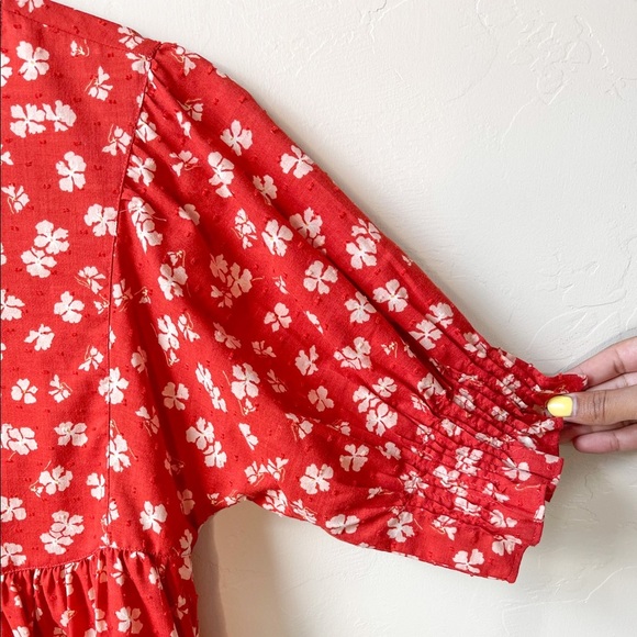 NWT Madewell Puff-Sleeve Button-Front Top - Picture 7 of 11